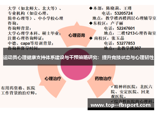 运动员心理健康支持体系建设与干预策略研究：提升竞技状态与心理韧性